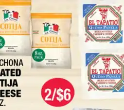 Carnicerias Jimenez LA CHONA GRATED COTIJA CHEESE offer