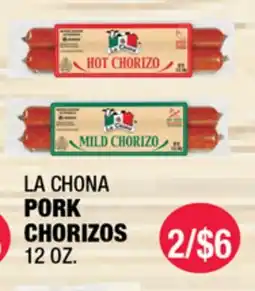 Carnicerias Jimenez LA CHONA PORK CHORIZOS offer