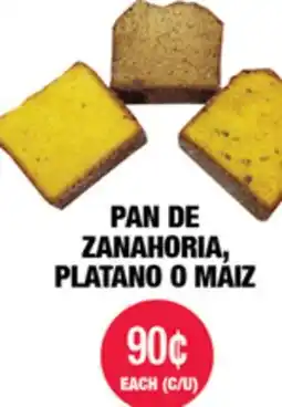 Carnicerias Jimenez PAN DE ZANAHORIA, PLATANO O MAÍZ offer