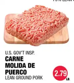 Carnicerias Jimenez U.S. GOV'T INSP. CARNE MOLIDA DE PUERCO offer
