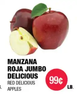 Carnicerias Jimenez MANZANA ROJA JUMBO DELICIOUS offer