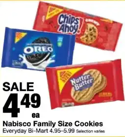 Bi-Mart Nabisco Family Size Cookies offer