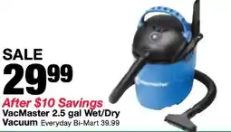Bi-Mart VacMaster Wet/Dry Vacuum offer