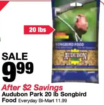 Bi-Mart Audubon park songbird food offer