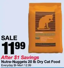Bi-Mart Nutra-Nuggets Dry Cat Food offer