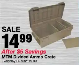 Bi-Mart MTM Divided Ammo Crate offer