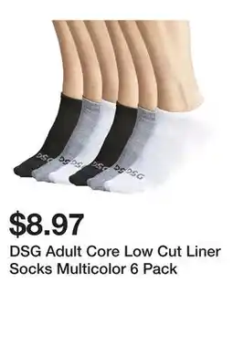 Dick's Sporting Goods DSG Adult Core Low Cut Liner Socks Multicolor offer