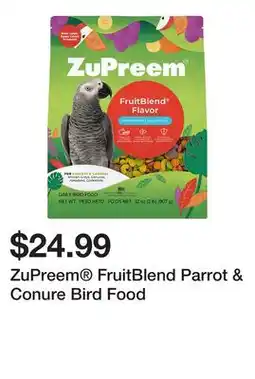 Petsmart ZuPreem FruitBlend Parrot & Conure Bird Food offer