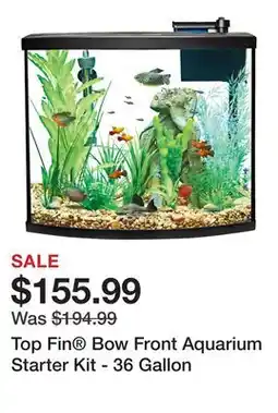 Petsmart Top Fin Bow Front Aquarium Starter Kit - 36 Gallon offer