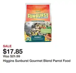 Petsmart Higgins Sunburst Gourmet Blend Parrot Food offer
