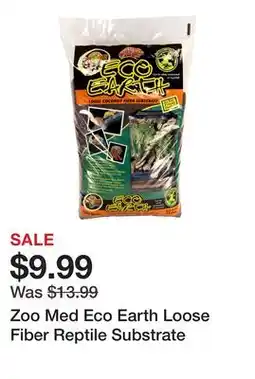Petsmart Zoo Med Eco Earth Loose Fiber Reptile Substrate offer