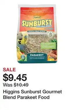 Petsmart Higgins Sunburst Gourmet Blend Parakeet Food offer