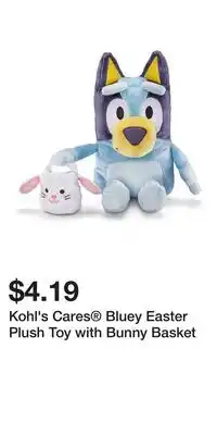 Kohl's Kohl's Cares Bluey Easter Plush Toy with Bunny Basket offer