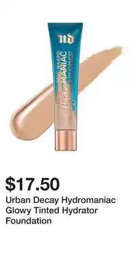 Kohl's Urban Decay Hydromaniac Glowy Tinted Hydrator Foundation offer
