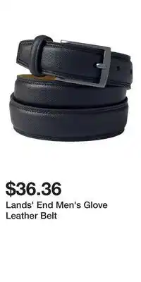 Kohl's Lands' End Men's Glove Leather Belt offer