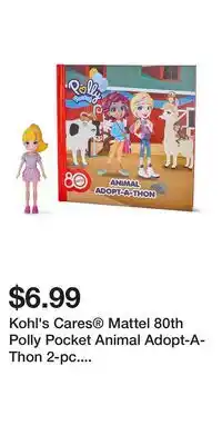 Kohl's Kohl's Cares Mattel 80th Polly Pocket Animal Adopt-A-Thon 2-pc. Playset offer