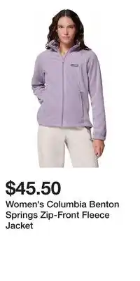 Kohl's Women's Columbia Benton Springs Zip-Front Fleece Jacket offer