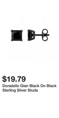 Kohl's Donatello Gian Black On Black Sterling Silver Studs offer