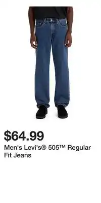 Kohl's Men's Levi's 505 Regular Fit Jeans offer
