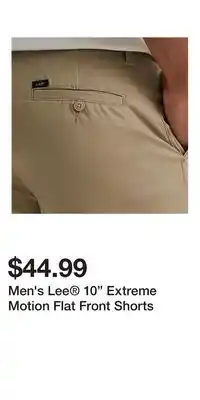Kohl's Men's Lee 10 Extreme Motion Flat Front Shorts offer