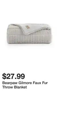 Kohl's Bearpaw Gilmore Faux Fur Throw Blanket offer