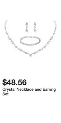 Kohl's Crystal Necklace and Earring Set offer