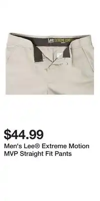 Kohl's Men's Lee Extreme Motion MVP Straight Fit Pants offer