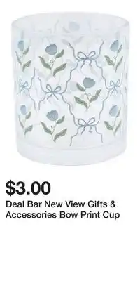 Kohl's Deal Bar New View Gifts & Accessories Bow Print Cup offer