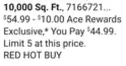Ace Hardware Scotts Turf Builder with Moss Control offer