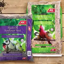 Ace Hardware Ace 10 Lb. Black Oil Sunflower Seed or 20 Lb. Wild Bird Food offer