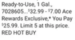 Ace Hardware Roundup Weed & Grass Killer Concentrate offer