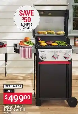 Ace Hardware Weber Spirit E-325 Gas Grill offer