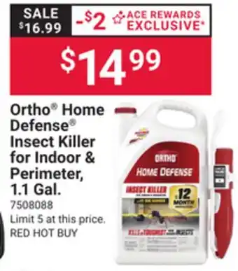 Ace Hardware Ortho Home Defense Insect Killer for Indoor & Perimeter, 1.1 Gal offer