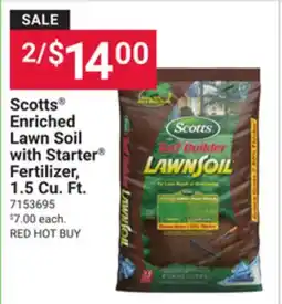 Ace Hardware Scotts Enriched Lawn Soil with Starter Fertilizer, 1.5 Cu. Ft offer