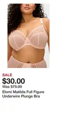 Nordstrom Elomi Matilda Full Figure Underwire Plunge Bra offer