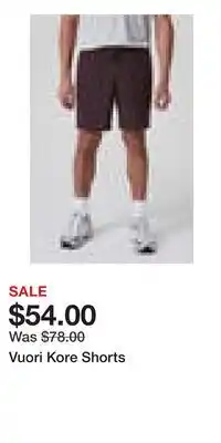 Nordstrom Vuori Kore Shorts offer