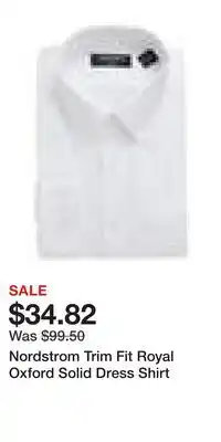 Nordstrom Nordstrom Trim Fit Royal Oxford Solid Dress Shirt offer