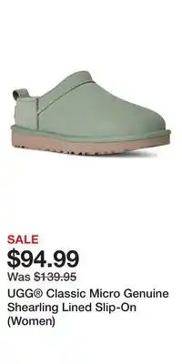 Nordstrom UGG Classic Micro Genuine Shearling Lined Slip-On (Women) offer