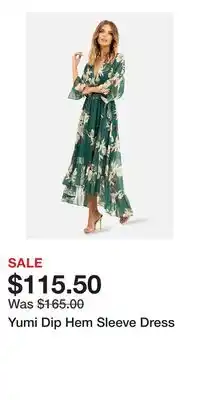 Nordstrom Yumi Dip Hem Sleeve Dress offer