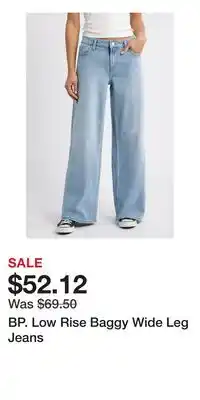 Nordstrom BP. Low Rise Baggy Wide Leg Jeans offer