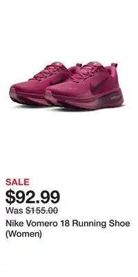 Nordstrom Nike Vomero 18 Running Shoe (Women) offer