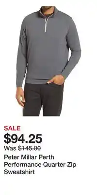 Nordstrom Peter Millar Perth Performance Quarter Zip Sweatshirt offer