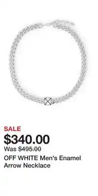 Nordstrom OFF WHITE Men's Enamel Arrow Necklace offer
