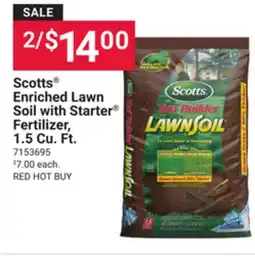 Ace Hardware Scotts Enriched Lawn Soil with Starter Fertilizer, 1.5 Cu. Ft offer