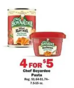 Schnucks Chef Boyardee Pasta offer