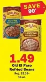Schnucks Old El Paso Refried Beans offer