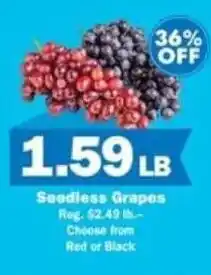 Schnucks Seedless Grapes offer