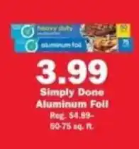 Schnucks Simply Done Aluminum Foil offer
