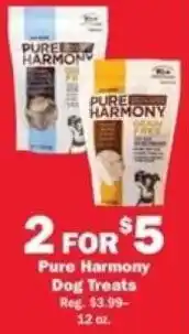 Schnucks Pure Harmony Dog Treats offer