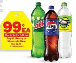 Schnucks Pepsi, Starry or Mountain Dew offer